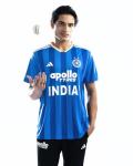adidas India T20 Cricket Jersey 2026 (US, Alpha, Small, Regular, Bright Royal)