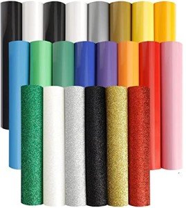 22 Pack Heat Transfer Vinyl for Cricut & T-Shirts
