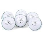 Mozi Sports Men Hand Stitched Club County Cricket Ball Grade A Senior Official Balls Pack of 6 Weight 5.5oz (White)