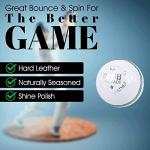 Mozi Sports Men Hand Stitched Club County Cricket Ball Grade A Senior Official Balls Pack of 6 Weight 5.5oz (White)