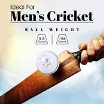 Mozi Sports Men Hand Stitched Club County Cricket Ball Grade A Senior Official Balls Pack of 6 Weight 5.5oz (White)