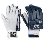 SS Cricket Junior Noir Premium Batting Gloves' Junior Size - Navy Right Handed