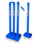 CBB Blue Cricket Stumps with Target Set