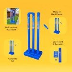 CBB Blue Cricket Stumps with Target Set