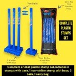 CBB Blue Cricket Stumps with Target Set
