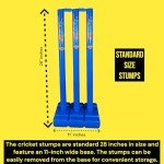 CBB Blue Cricket Stumps with Target Set