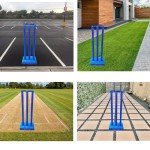 CBB Blue Cricket Stumps with Target Set