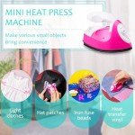 Portable Mini Heat Press for DIY Projects (Pink)