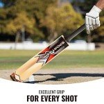 SPORTAXIS Kashmir Willow Cricket Bat with Padded Bag