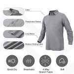Men's Long Sleeve Moisture Wicking Golf Polo
