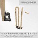 CBB Spring Return Cricket Stumps with Metal Base
