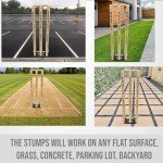 CBB Spring Return Cricket Stumps with Metal Base