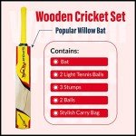 Sportaxis Wooden Cricket Set with Carry Bag