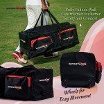Sportaxis Cricket Wheelie Kit Bag - Lightweight & Durable