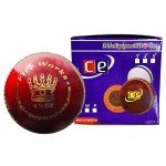 Fireworks Red Leather Cricket Ball - 5.5 Oz