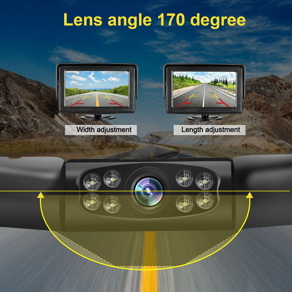 170° Waterproof Night Vision Rear View Camera