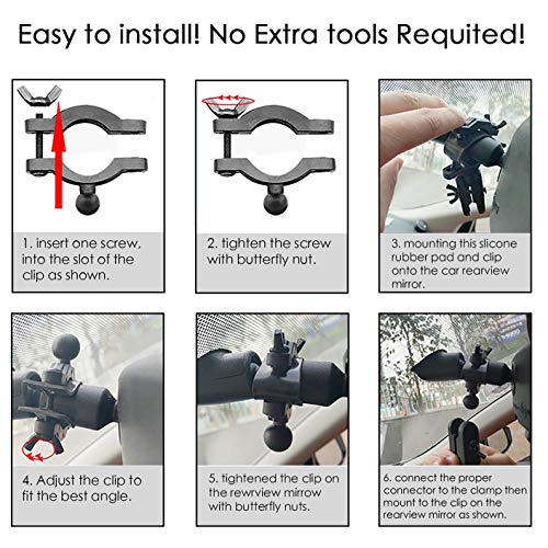 Versatile Dash Cam Rear View Mirror Mount