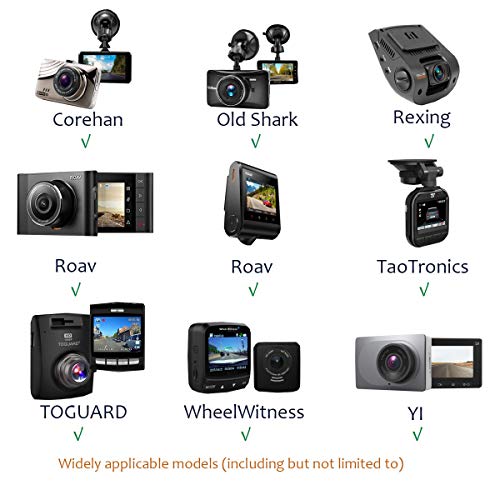 Universal Dash Cam Suction Cup Mount with Adhesives