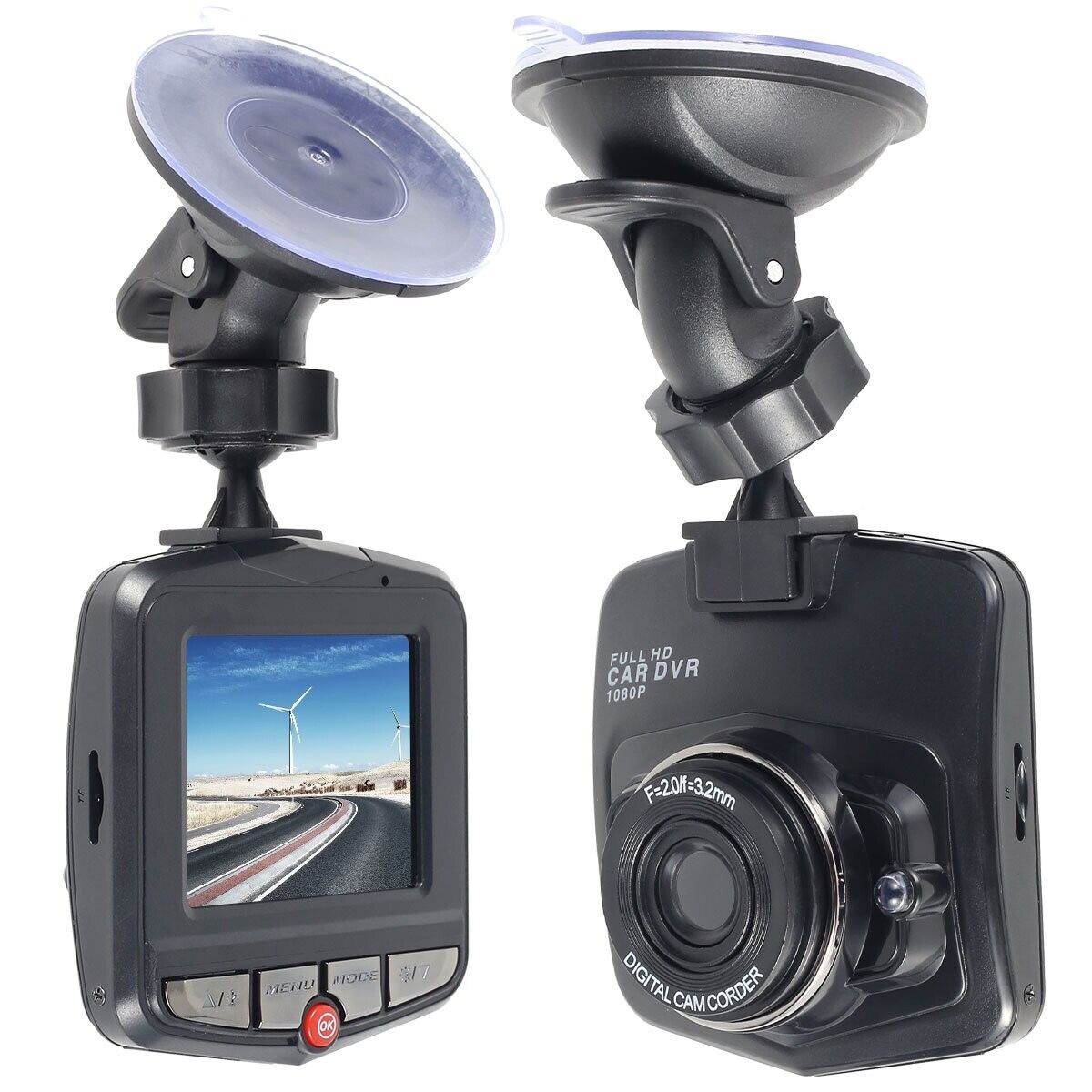 Full HD 1080P Dual Dash Cam with Night Vision