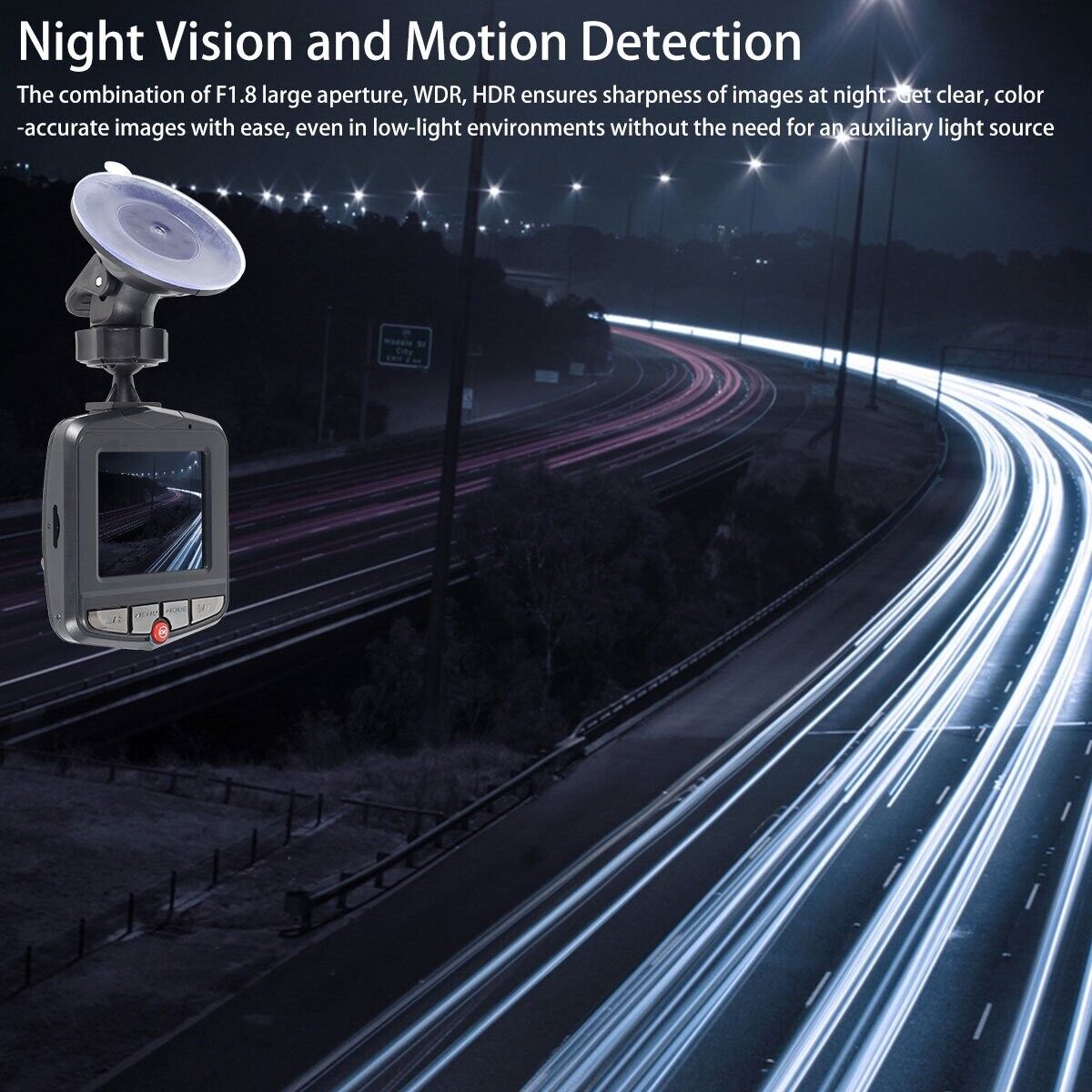 Full HD 1080P Dual Dash Cam with Night Vision