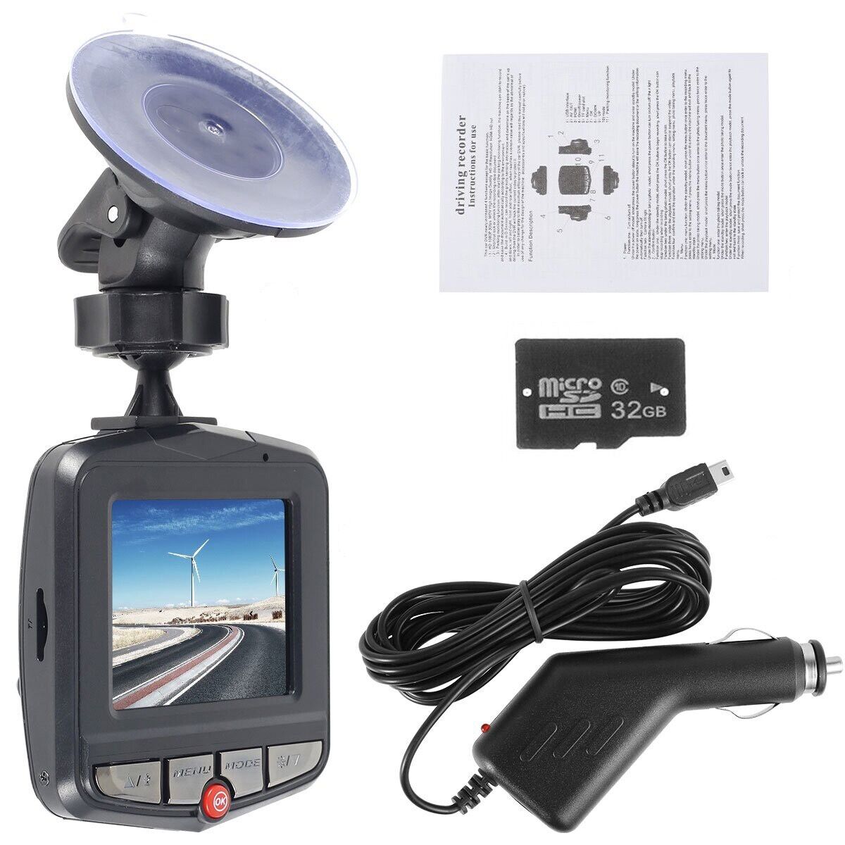 Full HD 1080P Dual Dash Cam with Night Vision