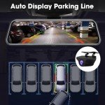 Jansite 10" Mirror Dash Cam with Night Vision