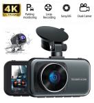 Toguard 4K Dual Dash Cam with 3-Inch LCD