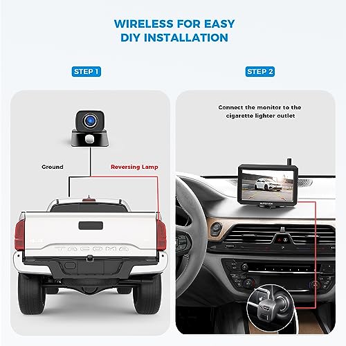 AUTO-VOX Wireless Backup Camera with HD Monitor