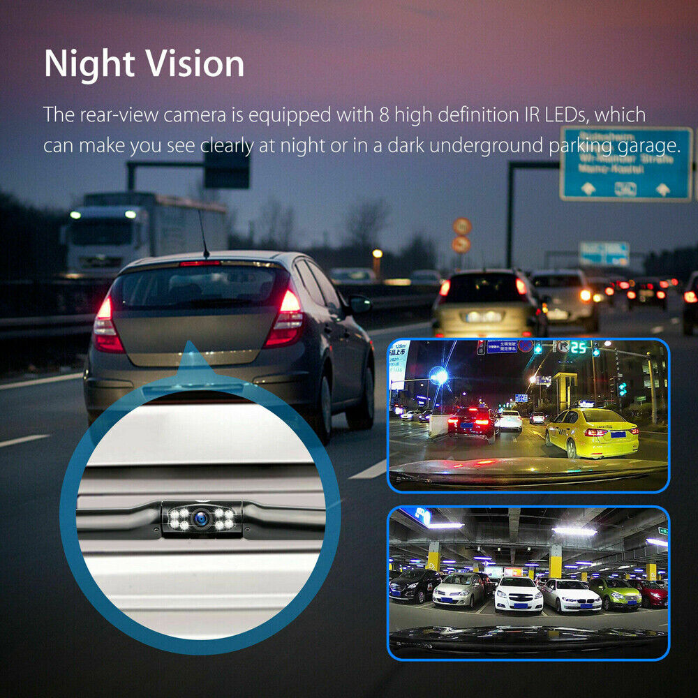 170° Waterproof Night Vision Rear View Camera