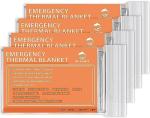 QIO CHUANG Mylar Thermal Emergency Blankets - 4 Pack