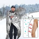 QIO CHUANG Mylar Thermal Emergency Blankets - 4 Pack