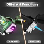 Waterproof Dual Arc USB Rechargeable Lighter 2-Pack
