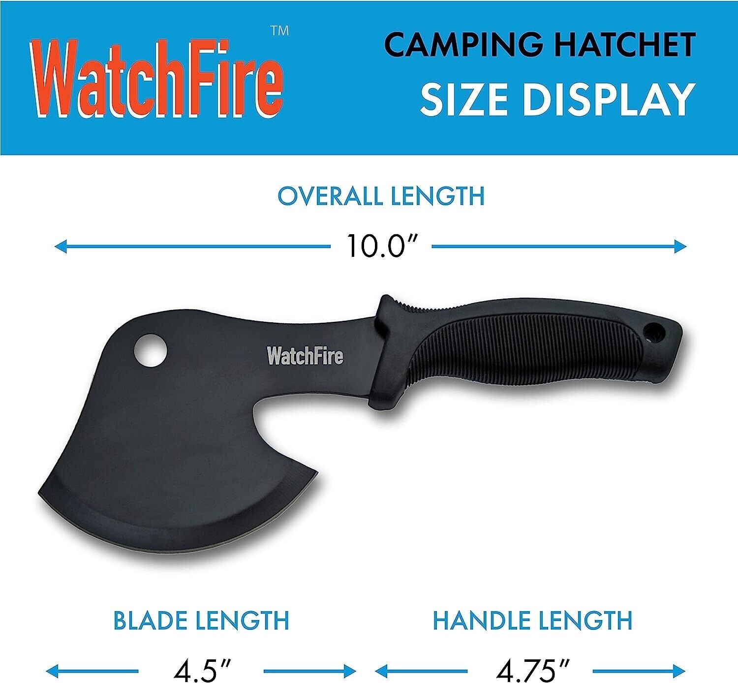 Rite Edge WatchFire Hatchet with Rubber Handle