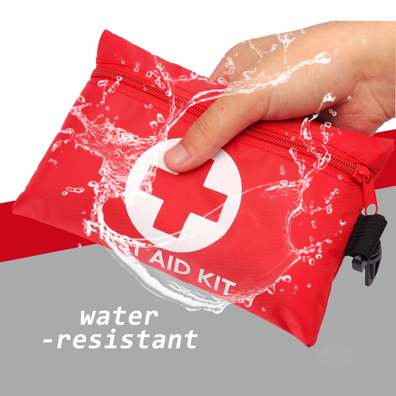 128-Piece Portable Emergency First Aid Kit