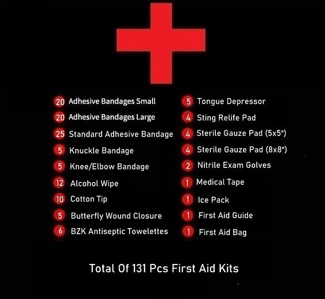 251-Piece Tactical First Aid Kit for Survival