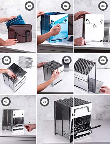 Portable Stainless Steel Folding Camp Stove