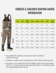 TIDEWE Waterproof Neoprene Kids Chest Waders
