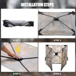 WTVIDAS Portable Three-Panel Hunting Blind for Waterfowl