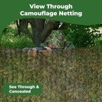 3D Leafy Camo Netting for Waterfowl Hunting