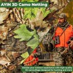 3D Leafy Camo Netting for Waterfowl Hunting