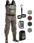 Foxelli Camo Neoprene Waders for Waterfowl Hunting