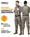 Foxelli Camo Neoprene Waders for Waterfowl Hunting