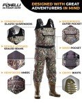 Foxelli Camo Neoprene Waders for Waterfowl Hunting