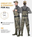 Camo Chest Waders for Waterfowl Hunting