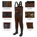 TIDEWE Waterproof Neoprene Chest Waders for Men