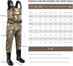 Trudave Waterproof Neoprene Waders for Hunting