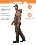 Mossy Oak Bottomland Camo Chest Waders, Size 11