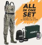 Foxelli Waterproof Chest Waders for Hunting & Fishing