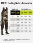 TIDEWE Waterproof Insulated Neoprene Waders for Hunting