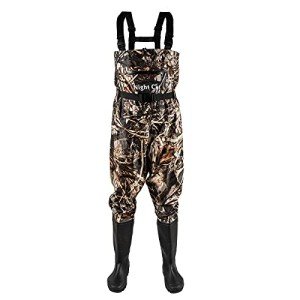 Lightweight Camouflage Chest Waders for Waterfowl Hunting